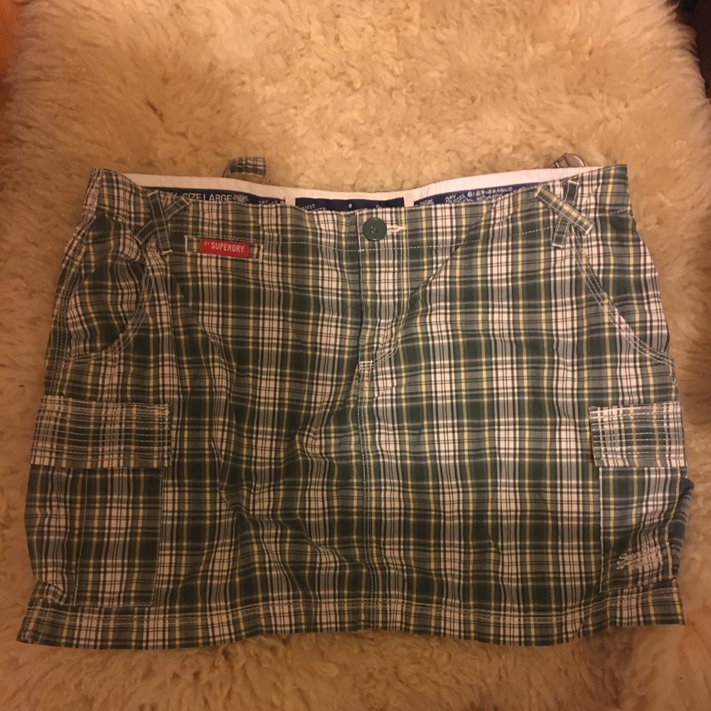 SuperDry Plaid Mini Skirt